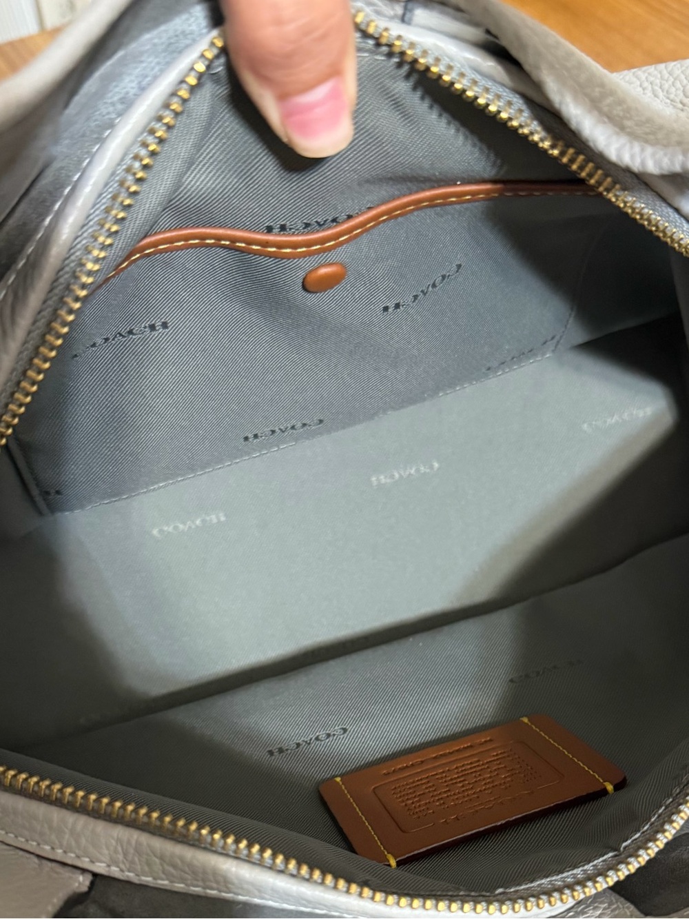 Coach Lori Pebbled Leather Shoulder Bag - Picture 9 of 13